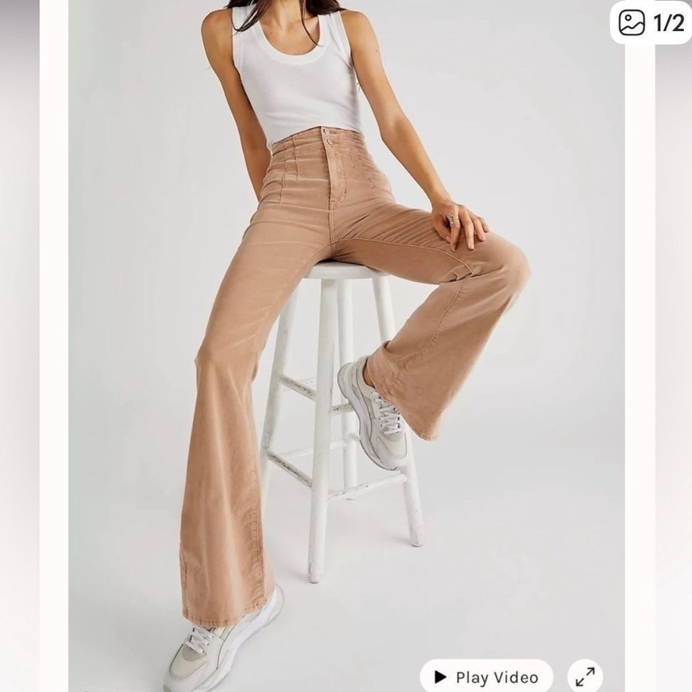 Free People Jayde Corduroy Flare Pants